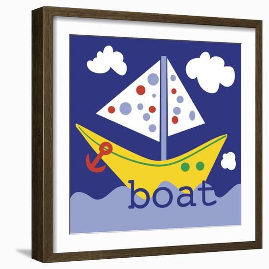 Yellow Boat-Erin Clark-Framed Giclee Print