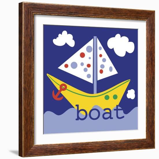 Yellow Boat-Erin Clark-Framed Giclee Print