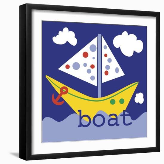 Yellow Boat-Erin Clark-Framed Giclee Print