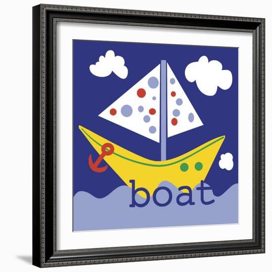 Yellow Boat-Erin Clark-Framed Giclee Print