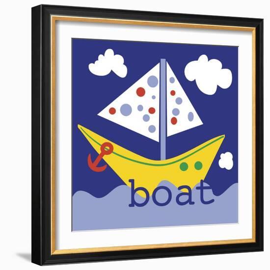 Yellow Boat-Erin Clark-Framed Giclee Print