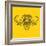 Yellow Buffalo Mesh-NaxArt-Framed Art Print