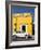 Yellow building and white VW bug, Oaxaca, Mexico, North America-Melissa Kuhnell-Framed Photographic Print