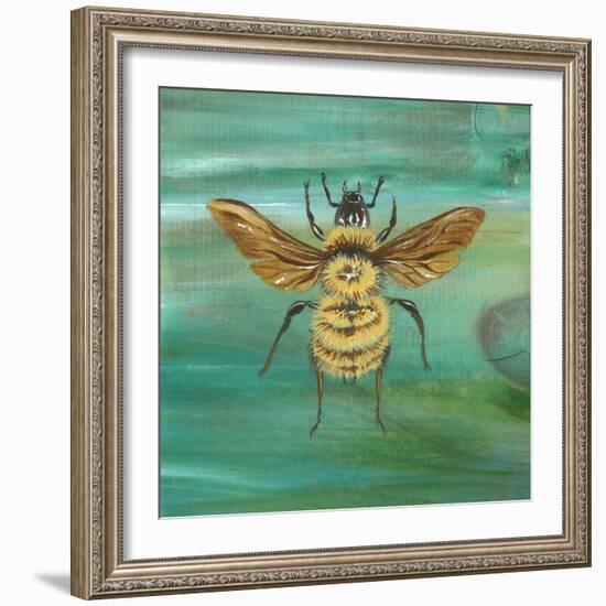 Yellow Bumble Bee-Gigi Begin-Framed Giclee Print