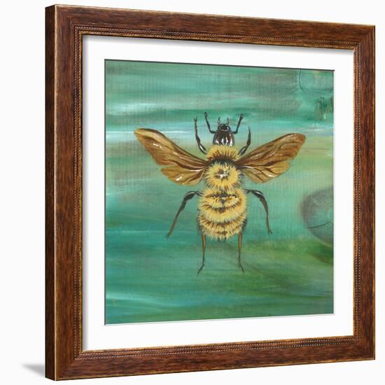 Yellow Bumble Bee-Gigi Begin-Framed Giclee Print