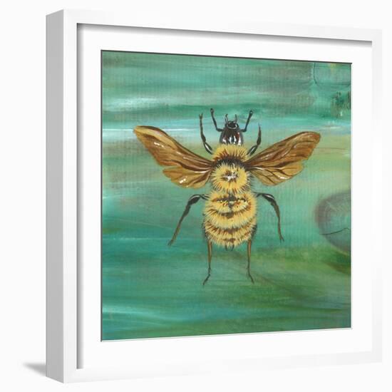 Yellow Bumble Bee-Gigi Begin-Framed Giclee Print