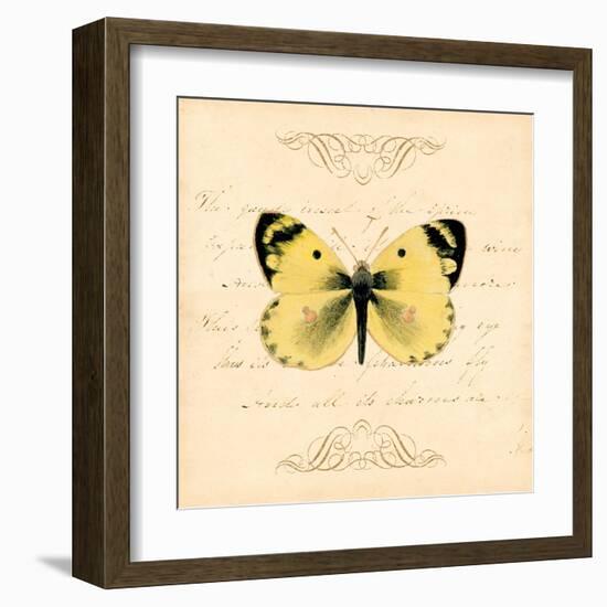 Yellow Butterfly-Artique Studio-Framed Art Print