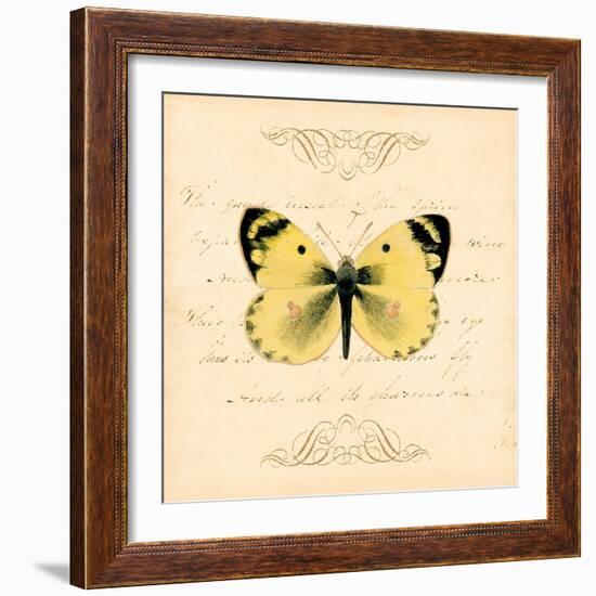 Yellow Butterfly-Artique Studio-Framed Art Print