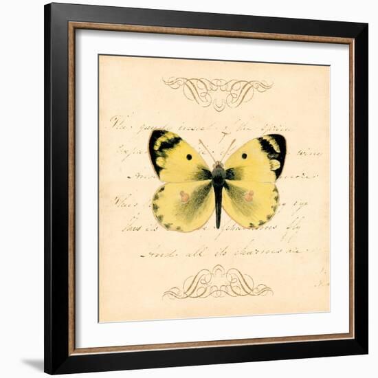 Yellow Butterfly-Artique Studio-Framed Art Print