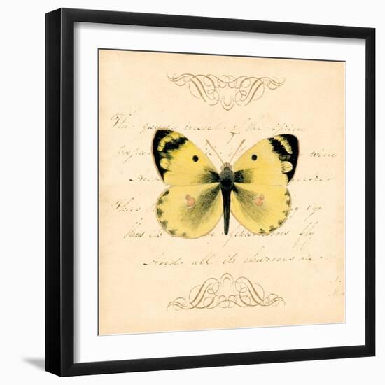 Yellow Butterfly-Artique Studio-Framed Art Print