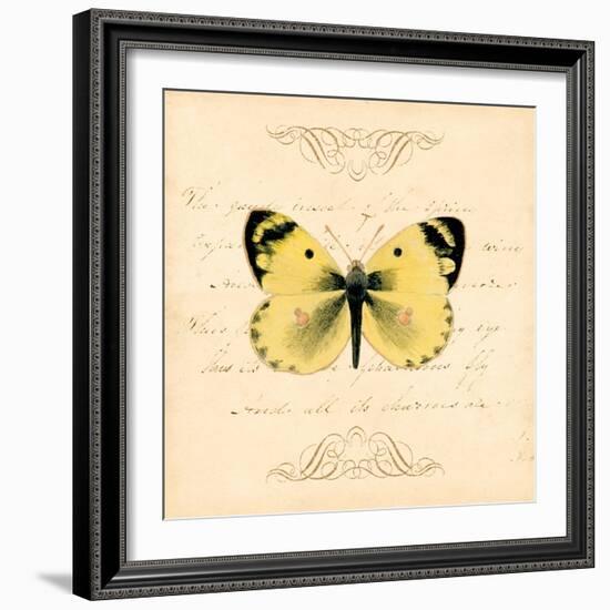 Yellow Butterfly-Artique Studio-Framed Art Print