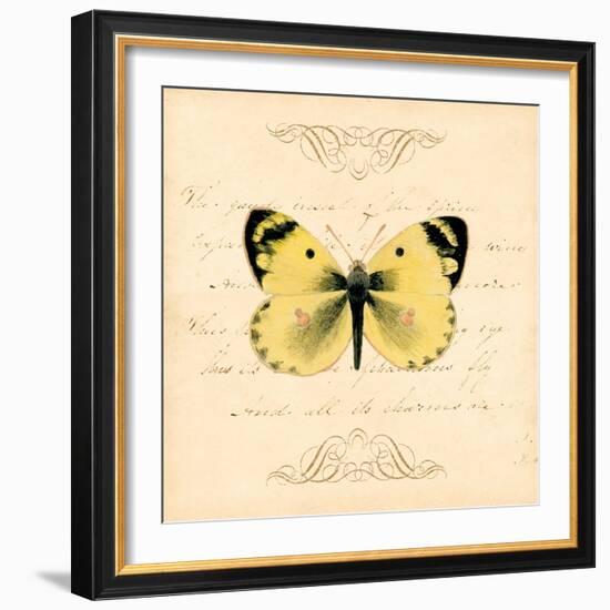 Yellow Butterfly-Artique Studio-Framed Art Print