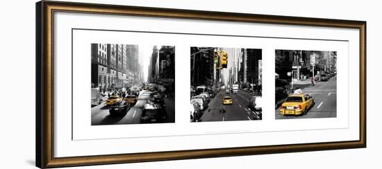 Yellow Cab, New York-Dominique Obadia-Framed Art Print