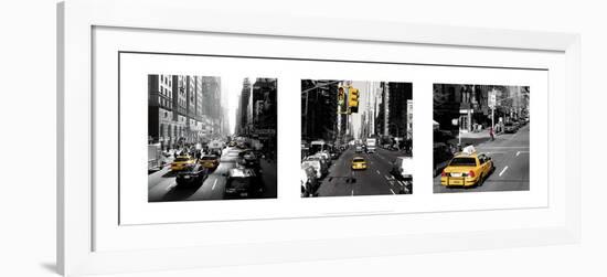 Yellow Cab, New York-Dominique Obadia-Framed Art Print