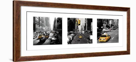 Yellow Cab, New York-Dominique Obadia-Framed Art Print