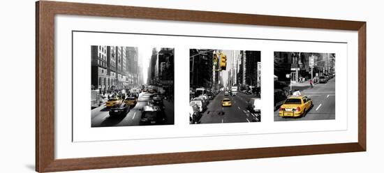 Yellow Cab, New York-Dominique Obadia-Framed Art Print