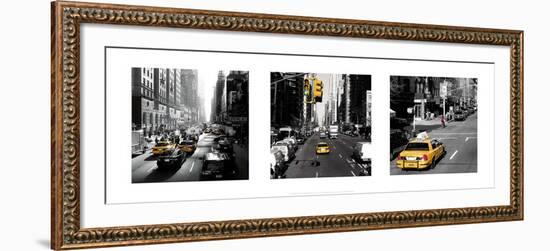 Yellow Cab, New York-Dominique Obadia-Framed Art Print