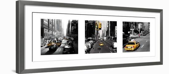 Yellow Cab, New York-Dominique Obadia-Framed Art Print