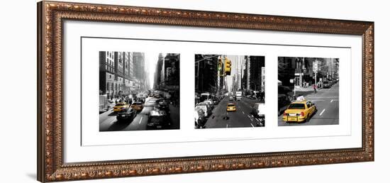 Yellow Cab, New York-Dominique Obadia-Framed Art Print