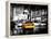 Yellow Cab on 7th Avenue at Times Square by Night-Philippe Hugonnard-Framed Premier Image Canvas