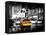 Yellow Cab on 7th Avenue at Times Square by Night-Philippe Hugonnard-Framed Premier Image Canvas