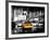 Yellow Cab on 7th Avenue at Times Square by Night-Philippe Hugonnard-Framed Photographic Print