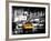 Yellow Cab on 7th Avenue at Times Square by Night-Philippe Hugonnard-Framed Photographic Print