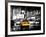 Yellow Cab on 7th Avenue at Times Square by Night-Philippe Hugonnard-Framed Photographic Print