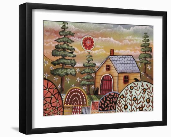 Yellow Cabin 1-Karla Gerard-Framed Giclee Print