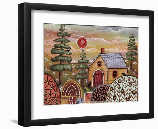 Yellow Cabin 1-Karla Gerard-Framed Giclee Print