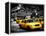 Yellow Cabs, 72nd Street, IRT Broadway Subway Station, Upper West Side of Manhattan, New York-Philippe Hugonnard-Framed Premier Image Canvas