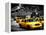 Yellow Cabs, 72nd Street, IRT Broadway Subway Station, Upper West Side of Manhattan, New York-Philippe Hugonnard-Framed Premier Image Canvas