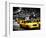 Yellow Cabs, 72nd Street, IRT Broadway Subway Station, Upper West Side of Manhattan, New York-Philippe Hugonnard-Framed Photographic Print