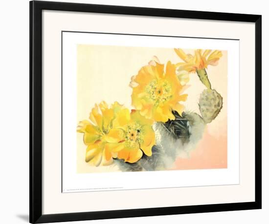 Yellow Cactus-Georgia O'Keeffe-Framed Art Print