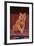 Yellow Cat Sitting on Rug-DLILLC-Framed Photographic Print