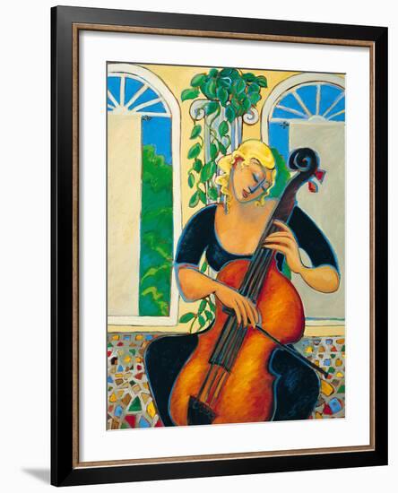 Yellow Cello-Marsha Hammel-Framed Giclee Print