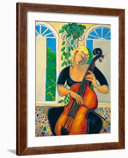 Yellow Cello-Marsha Hammel-Framed Giclee Print