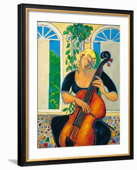 Yellow Cello-Marsha Hammel-Framed Giclee Print