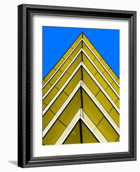 Yellow Chevrons-Adrian Campfield-Framed Photographic Print