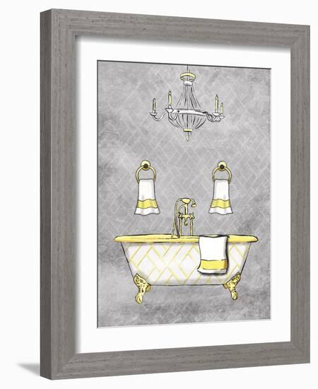 Yellow Chip Borderless-Jace Grey-Framed Art Print