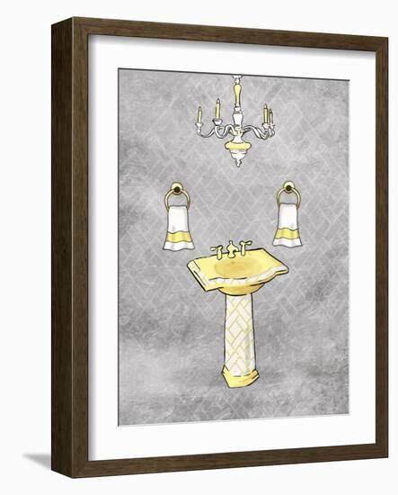 Yellow Chip Mate Borderless-Jace Grey-Framed Art Print