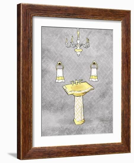 Yellow Chip Mate Borderless-Jace Grey-Framed Art Print