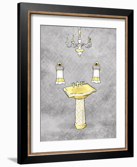 Yellow Chip Mate Borderless-Jace Grey-Framed Art Print