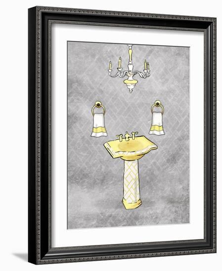 Yellow Chip Mate Borderless-Jace Grey-Framed Art Print