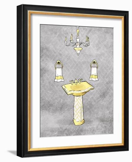 Yellow Chip Mate Borderless-Jace Grey-Framed Art Print