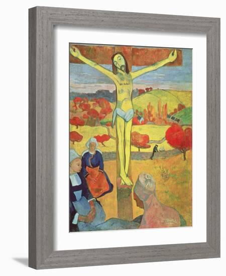 Yellow Christ, 1889-Paul Gauguin-Framed Giclee Print