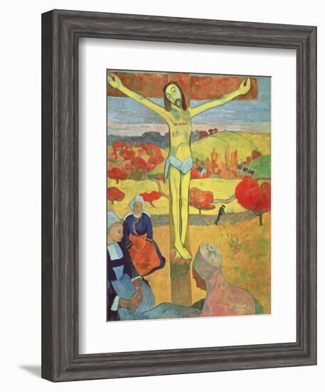 Yellow Christ, 1889-Paul Gauguin-Framed Premium Giclee Print