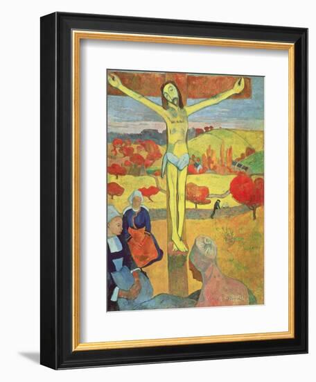 Yellow Christ, 1889-Paul Gauguin-Framed Premium Giclee Print
