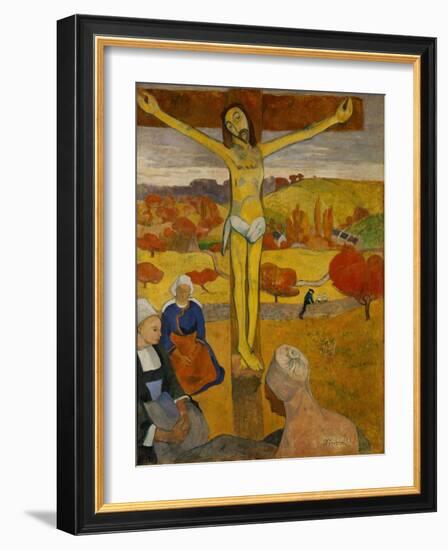 Yellow Christ. Oil on canvas (1889) 92 x 73 cm Cat. W 327.-Paul Gauguin-Framed Giclee Print