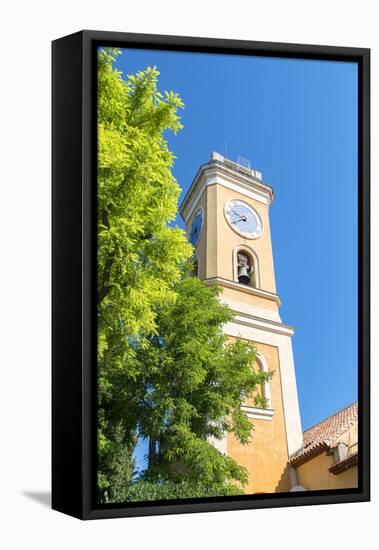 Yellow church, Eze, Provence, France-Jim Engelbrecht-Framed Premier Image Canvas